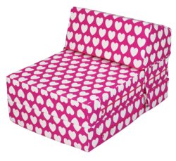 HOME Flip Out Chair Bed - Hearts.